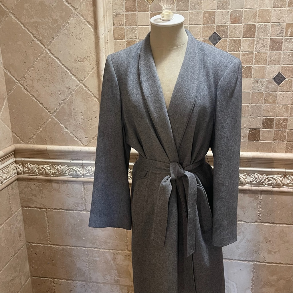 Fleurette Vintage Gray 100% Camel Hair Coat
